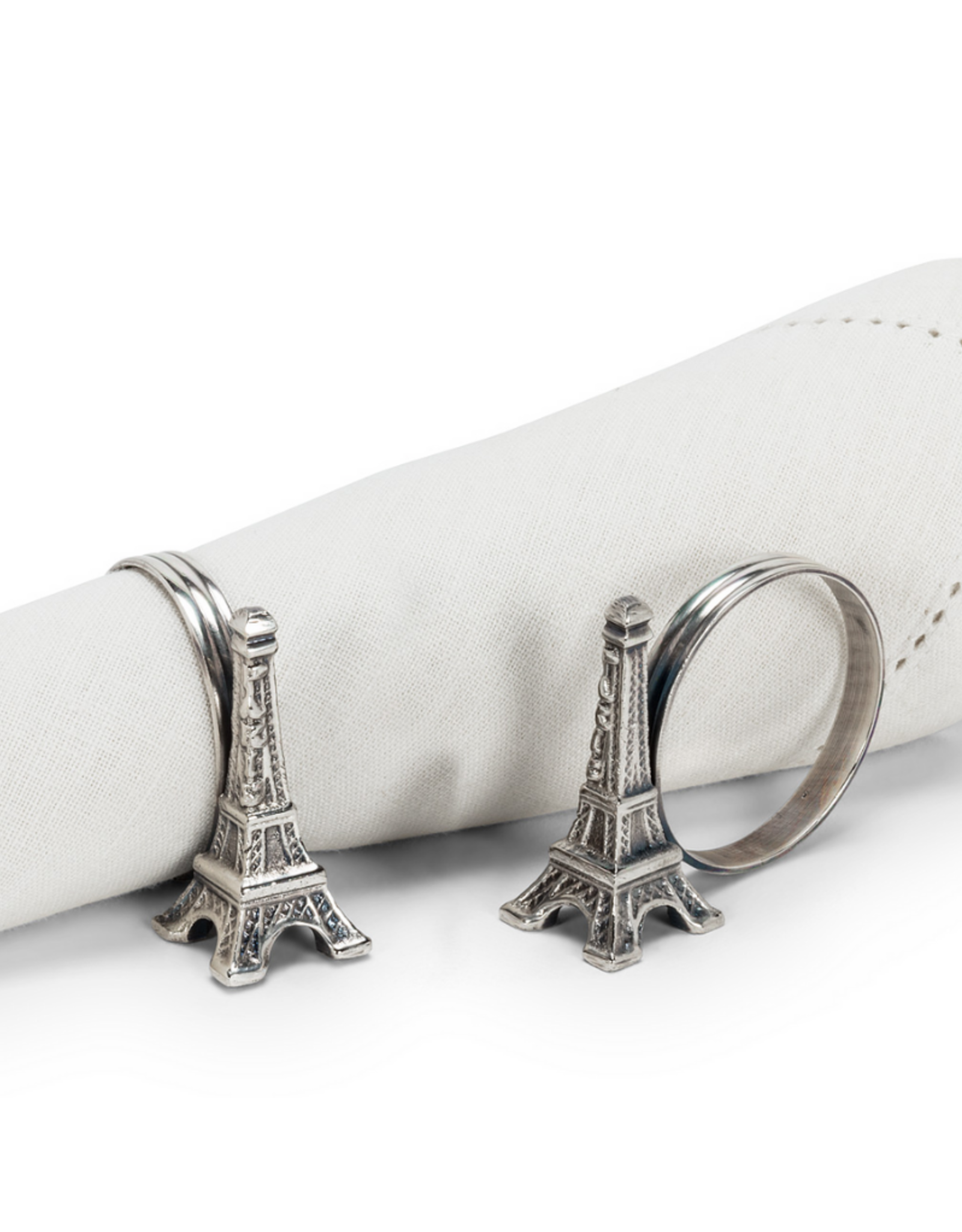 Abbott Ens. 4 anneaux de serviette Tour Eiffel