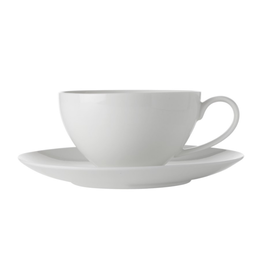 Maxwell Williams Tasse et soucoupe cappuccino 'White Basics' MW 400ML