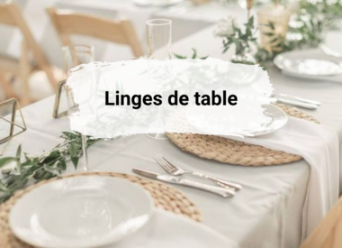 Linge de table