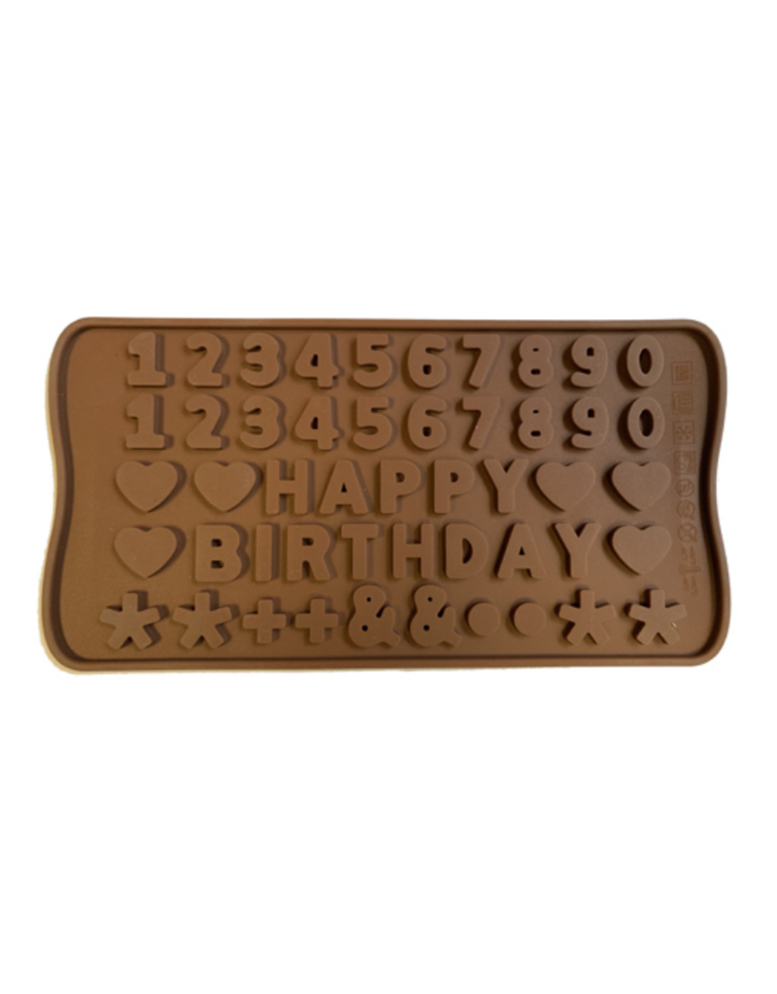 Moule en silicone à chocolats 'Happy Birthday'