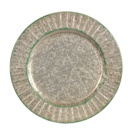 Sous-assiette 13'' en acier galvanisé