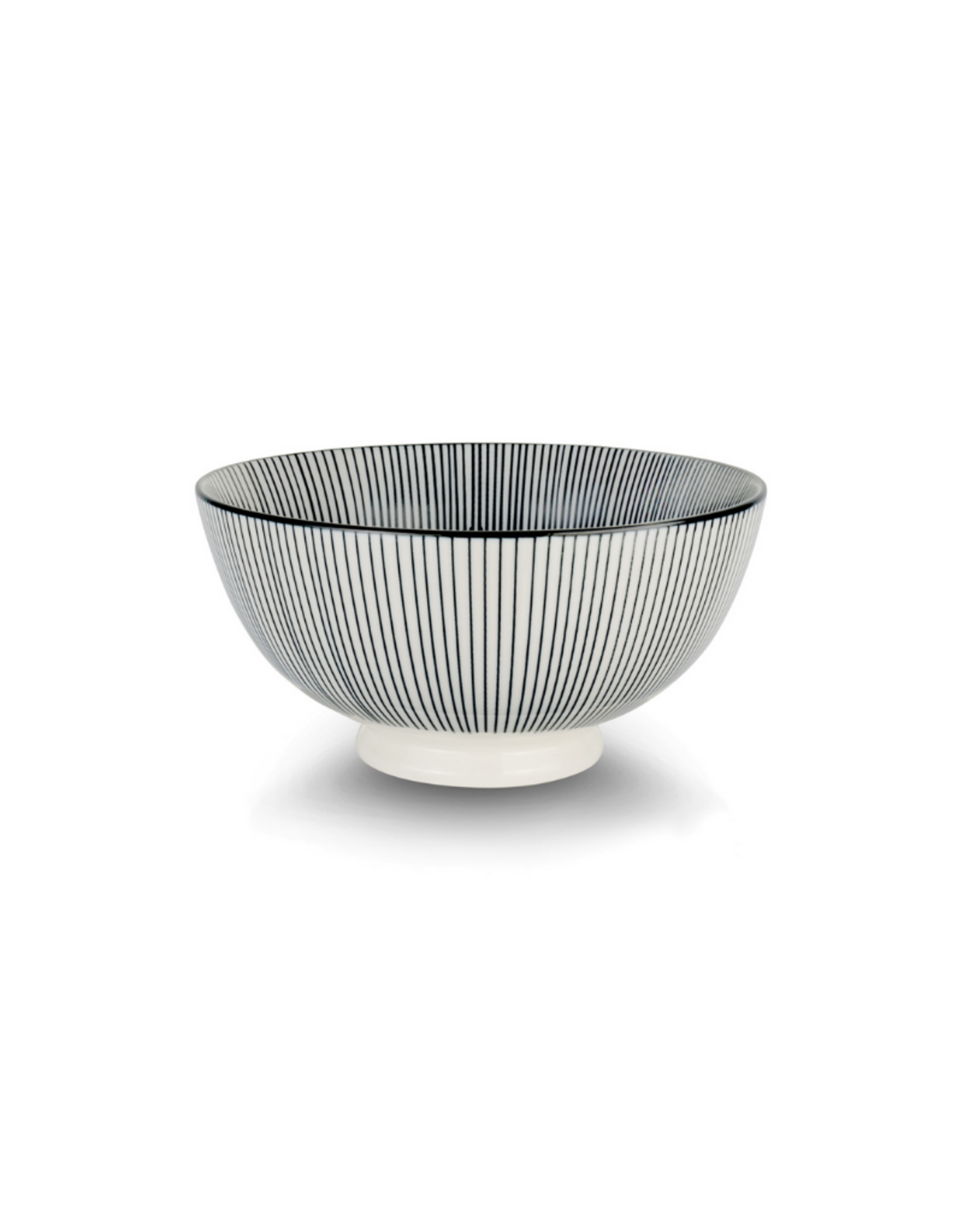 Bol ligné noir et blanc 10cm