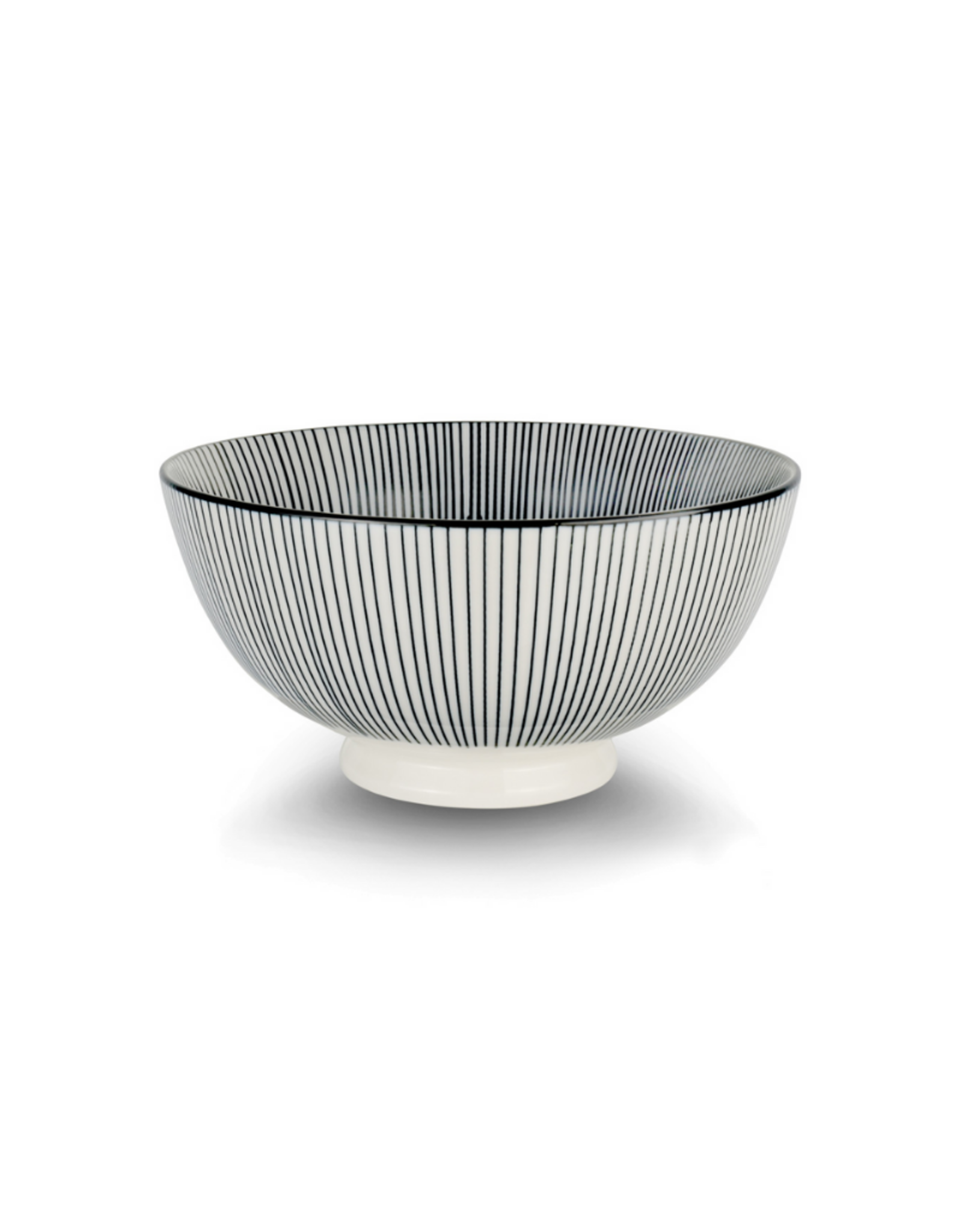 Bol ligné noir et blanc 15cm