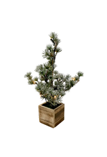 Sapin en pot  avec lumières DEL 30cm