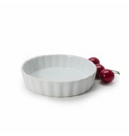 Moule à quiche en céramique blanc 5''
