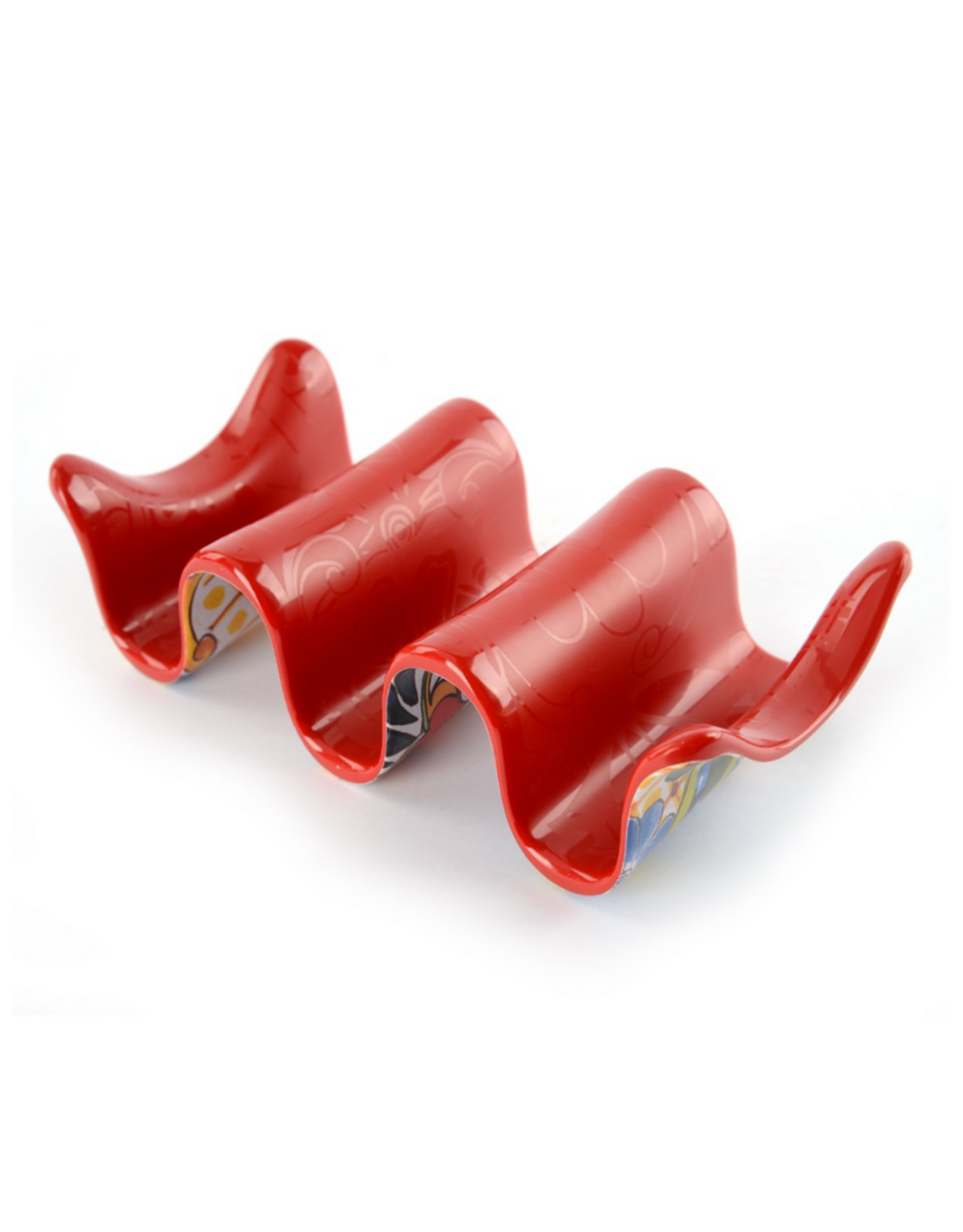 Support à tacos motifs rouges