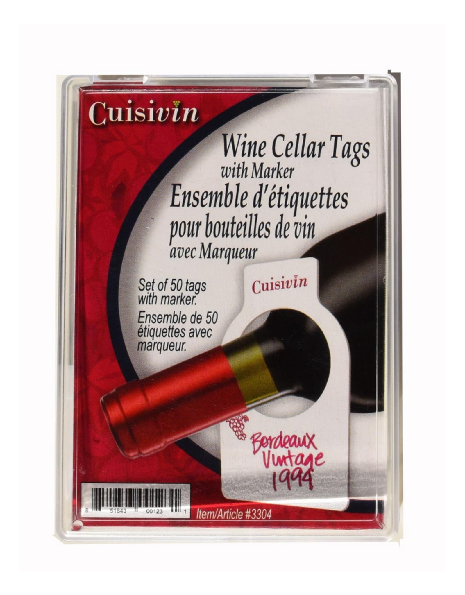 Paquet d'étiquettes (50) pour bouteille de vin