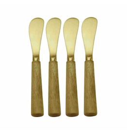 Ensemble de couverts opaques à fromage, trancheuse à fromage en acier  inoxydable, coupe-fromage, manche en bois, mini couteau, couteau de poupée,  spatule et fourchette, 4 pièces