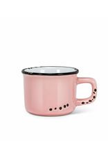 Abbott Tasse espresso look émaillé  rose