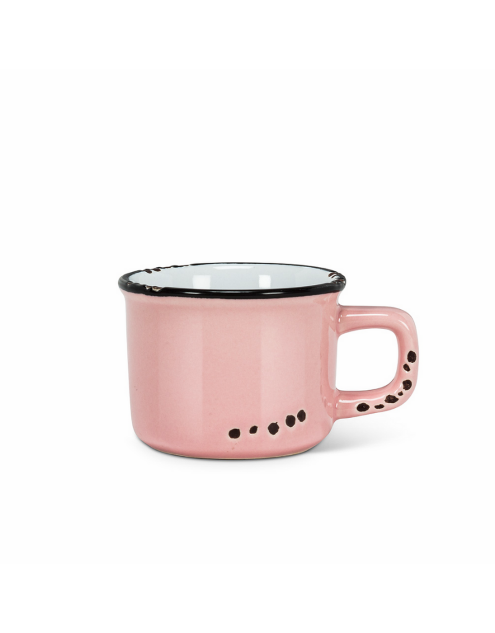 Abbott Tasse espresso look émaillé  rose