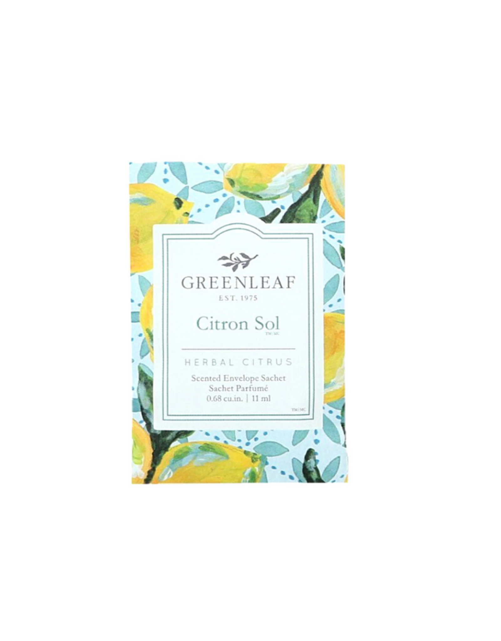 Greenleaf Mini sachet parfumé 11ml Citron Sol