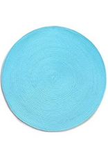 Harman Napperon rond tressé 15" Rotunda aqua