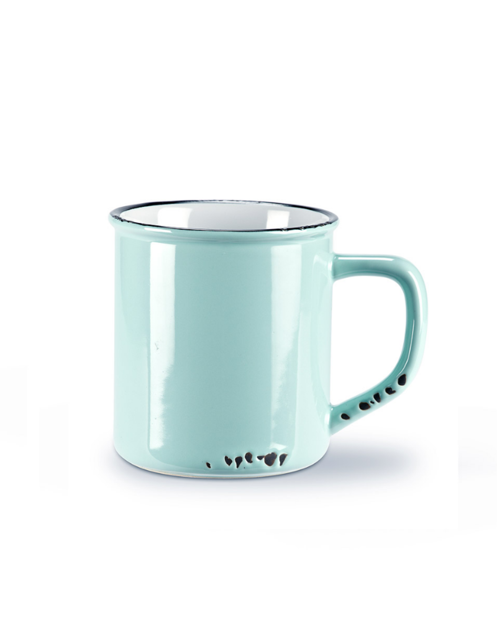 Abbott Tasse à café look émaillé menthe