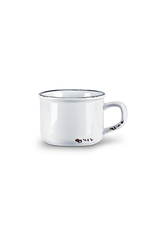 Abbott Tasse à cappuccino look émaillé blanc