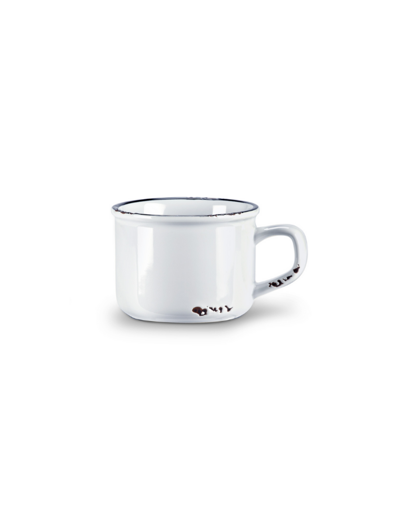 Abbott Tasse à cappuccino look émaillé blanc