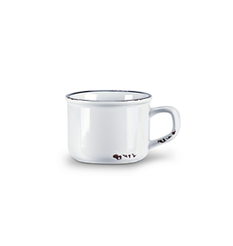 Abbott Tasse à cappuccino look émaillé blanc