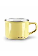 Abbott Tasse à cappuccino look émaillé jaune
