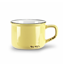 Abbott Tasse à cappuccino look émaillé jaune