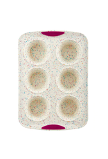 Trudeau Moule 6 grands muffins Confetti fuschia