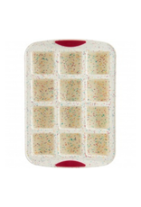 Trudeau Moule à 12 brownies Confetti fuschia