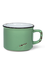 Abbott Tasse à cappuccino look émaillé vert sauge