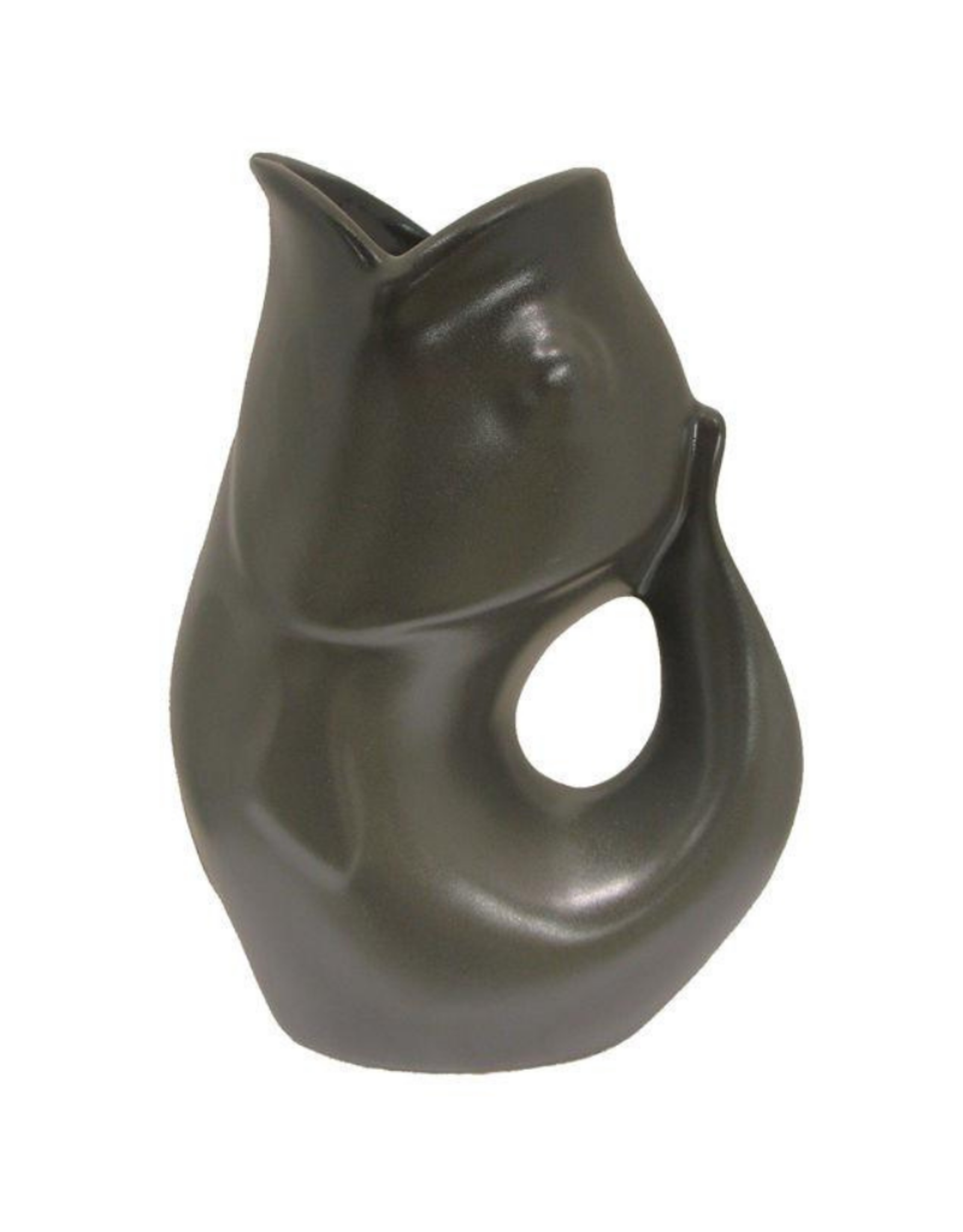 Gurgle Pot Pichet en céramique Gurgle Pot gris ardoise 42oz