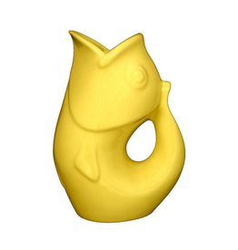 Gurgle Pot Pichet en céramique Gurgle Pot jaune tournesol 42oz