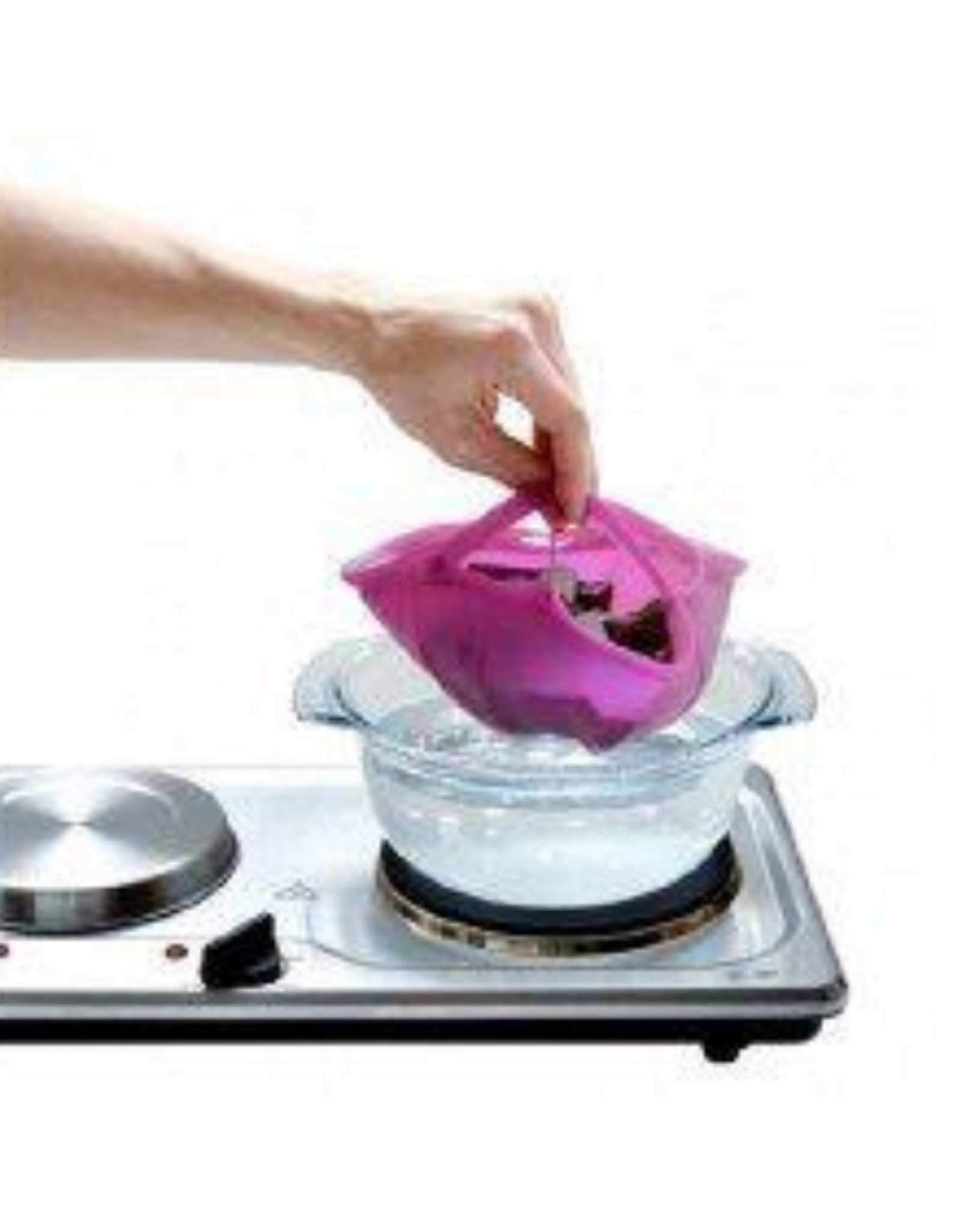 Charles Viancin Bain-marie en silicone Charles Viancin mauve