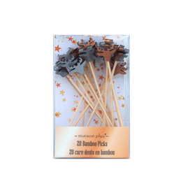 Brochettes en bambou (20) - Chevreuils