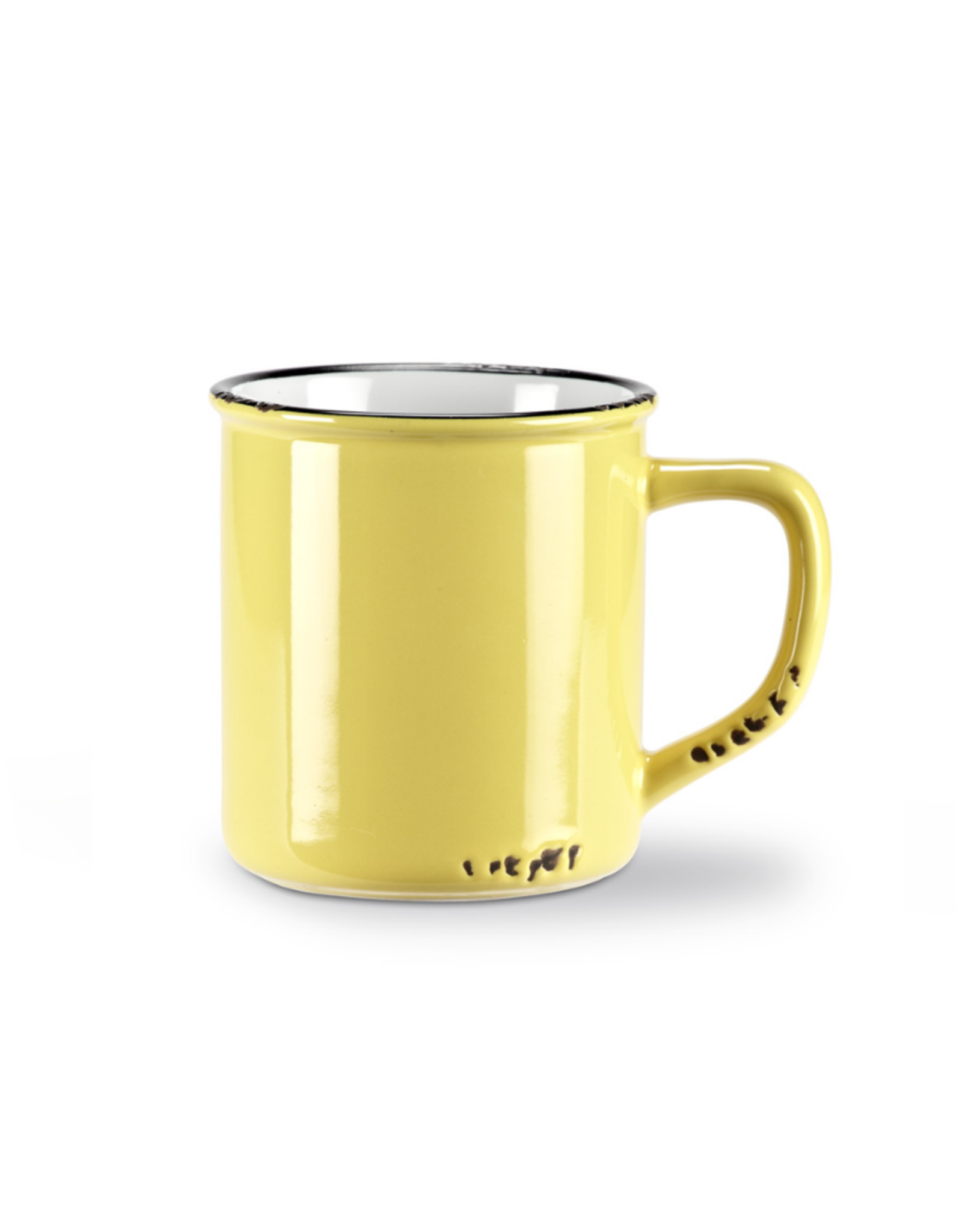 Abbott Tasse à café look émaillé jaune