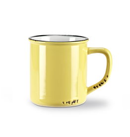 Abbott Tasse à café look émaillé jaune