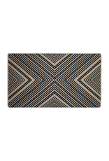 Avocado Decor Tapis Trigon naturel et noir 45 x 75cm