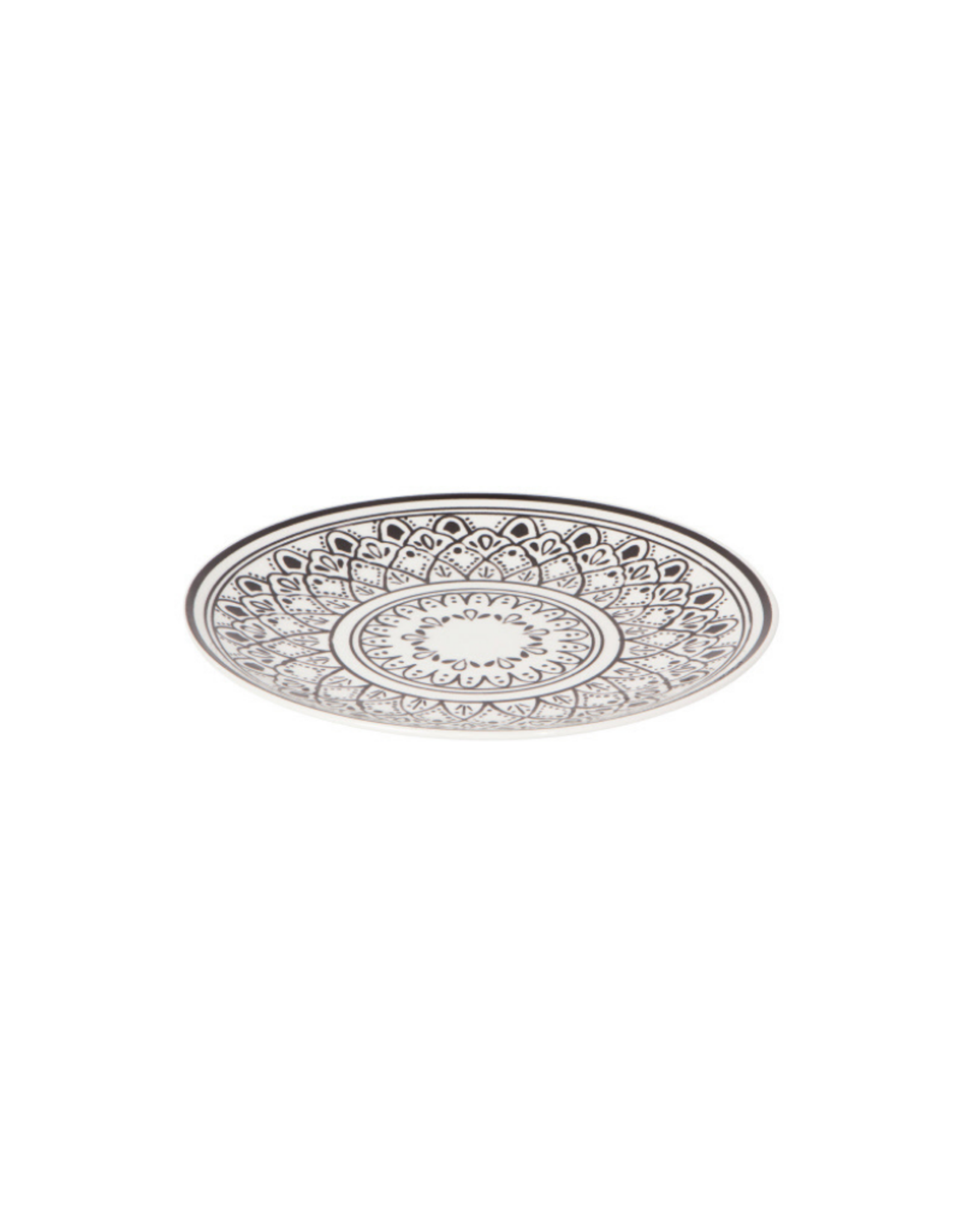 Assiette Harmonie Motifs Noir et blanc 8.5''