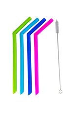 Pailles en silicone (4) largeur 1.1cm