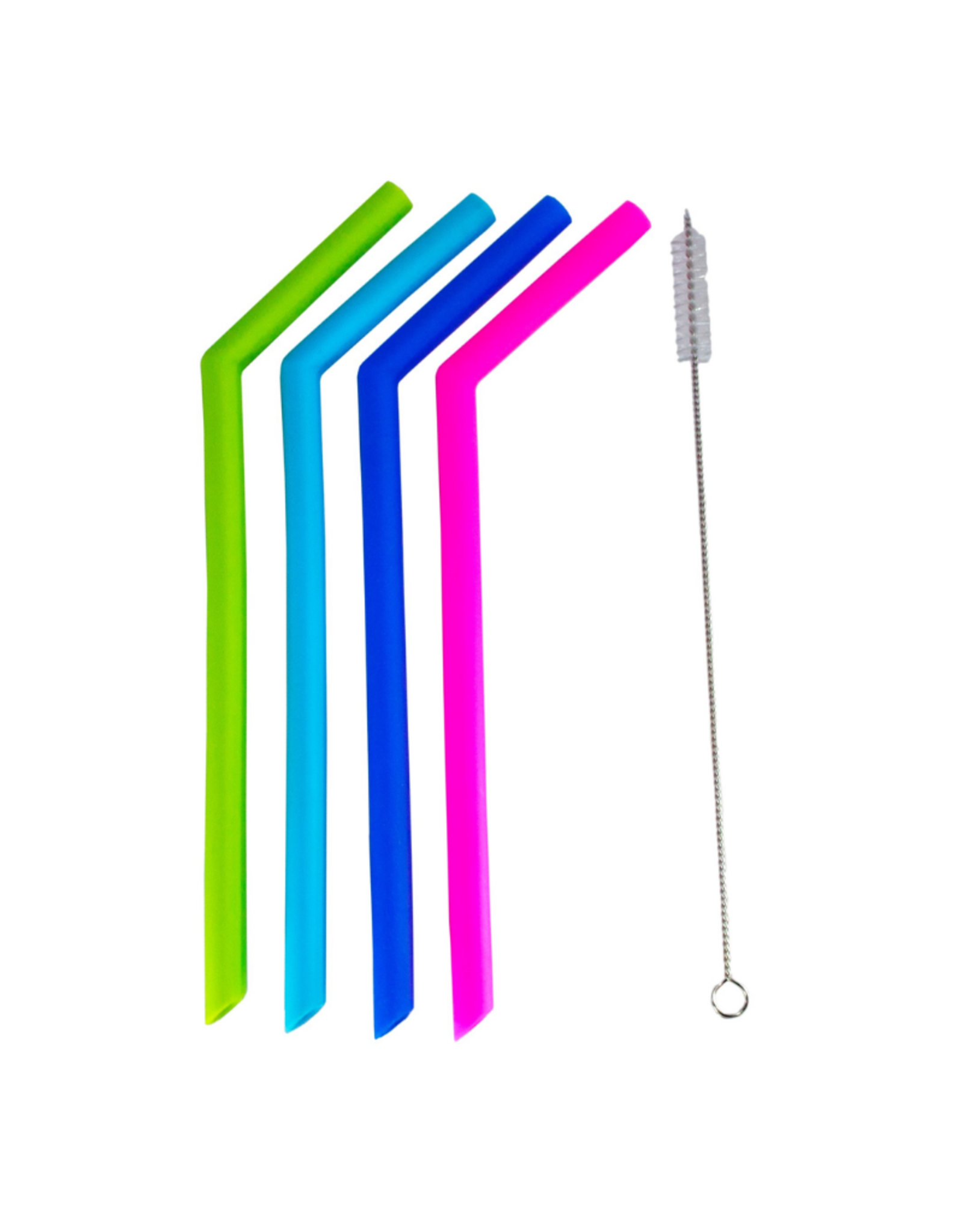 Pailles en silicone (4) largeur 1.1cm