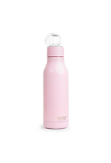 Bouteille double parois H2 Audio 17oz Rose avec écouteurs sans fil et station de chargement intégrée