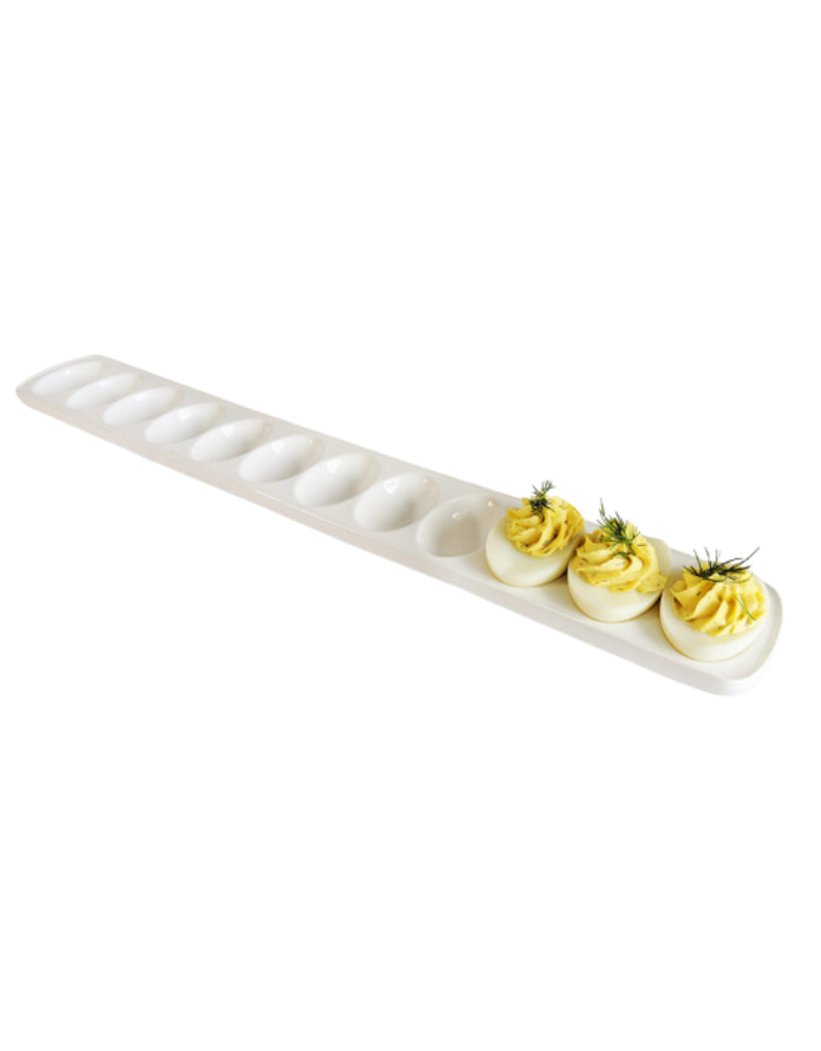 Plateau en céramique pour oeufs farcis/bouchées