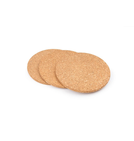 Ens. 3 sous-plats en liège 7''