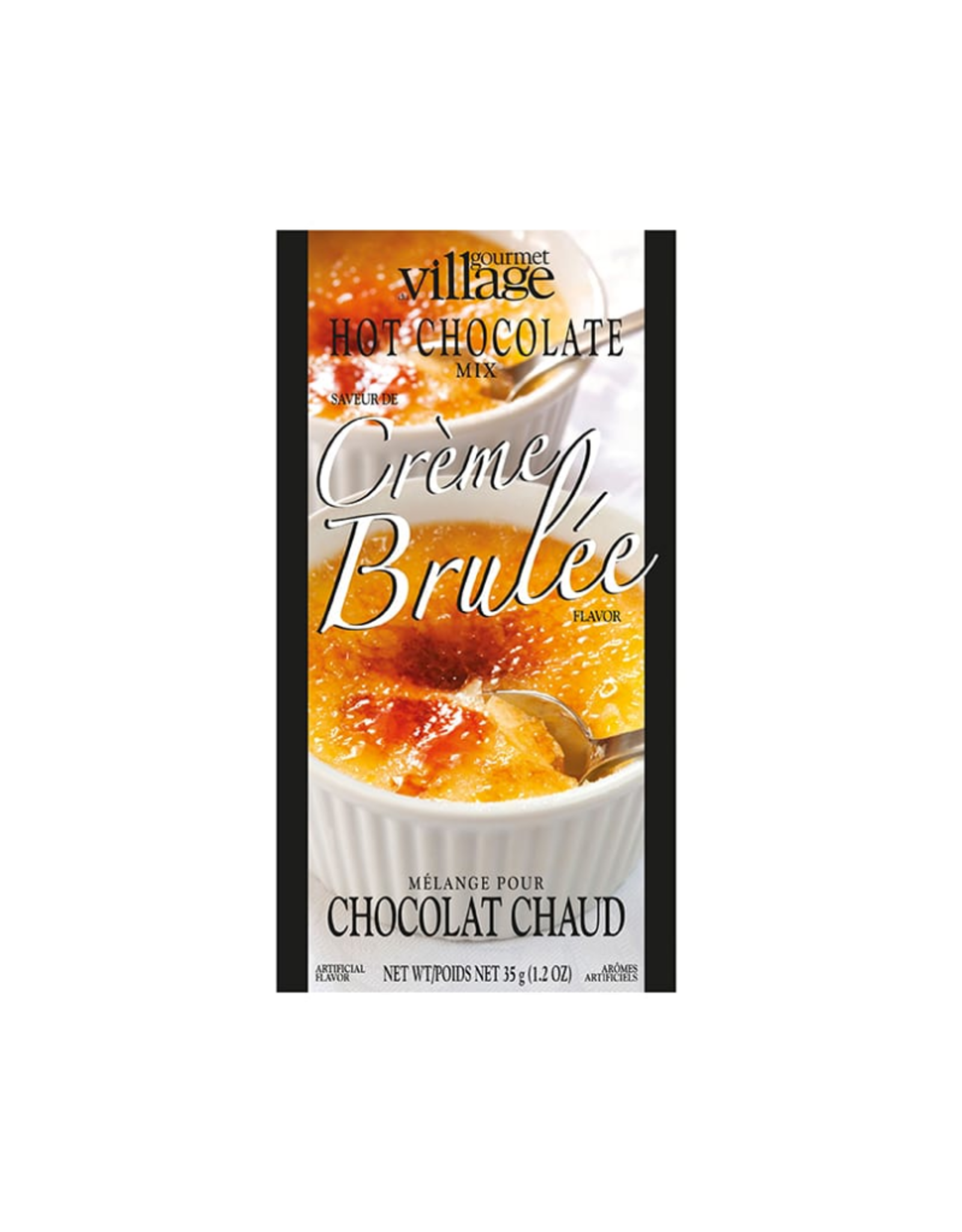Gourmet du Village Chocolat chaud en portion individuelle - Crème brûlée