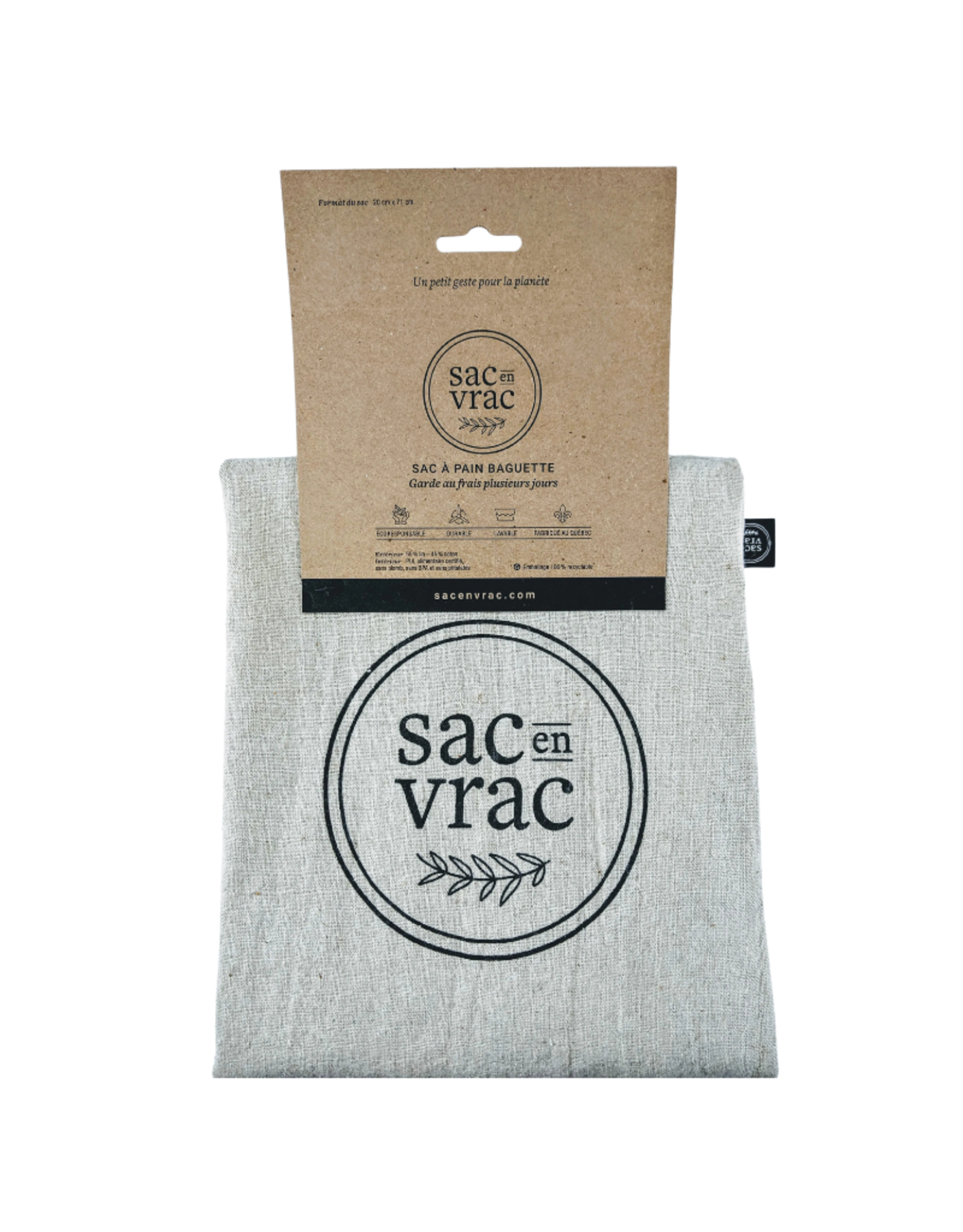 Sac en Vrac Sac à baguette doublé Sac en Vrac