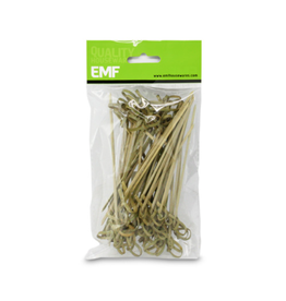 Paquet de brochettes en bambou a/noeud 12cm