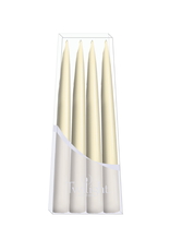 Twilight Paquet de 4 chandelles Danoises coniques 10" blanc cassé