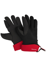 Paire de gants en néoprène noir et rouge Kitchengrips - grand