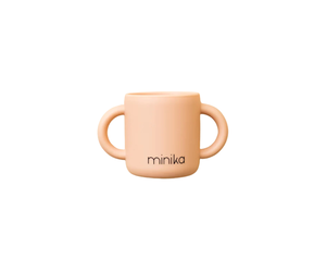 Minika Tasse d'apprentissage avec 2 poignées en silicone - Blush