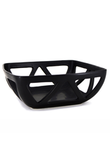 Bol carré Park West 25cm noir