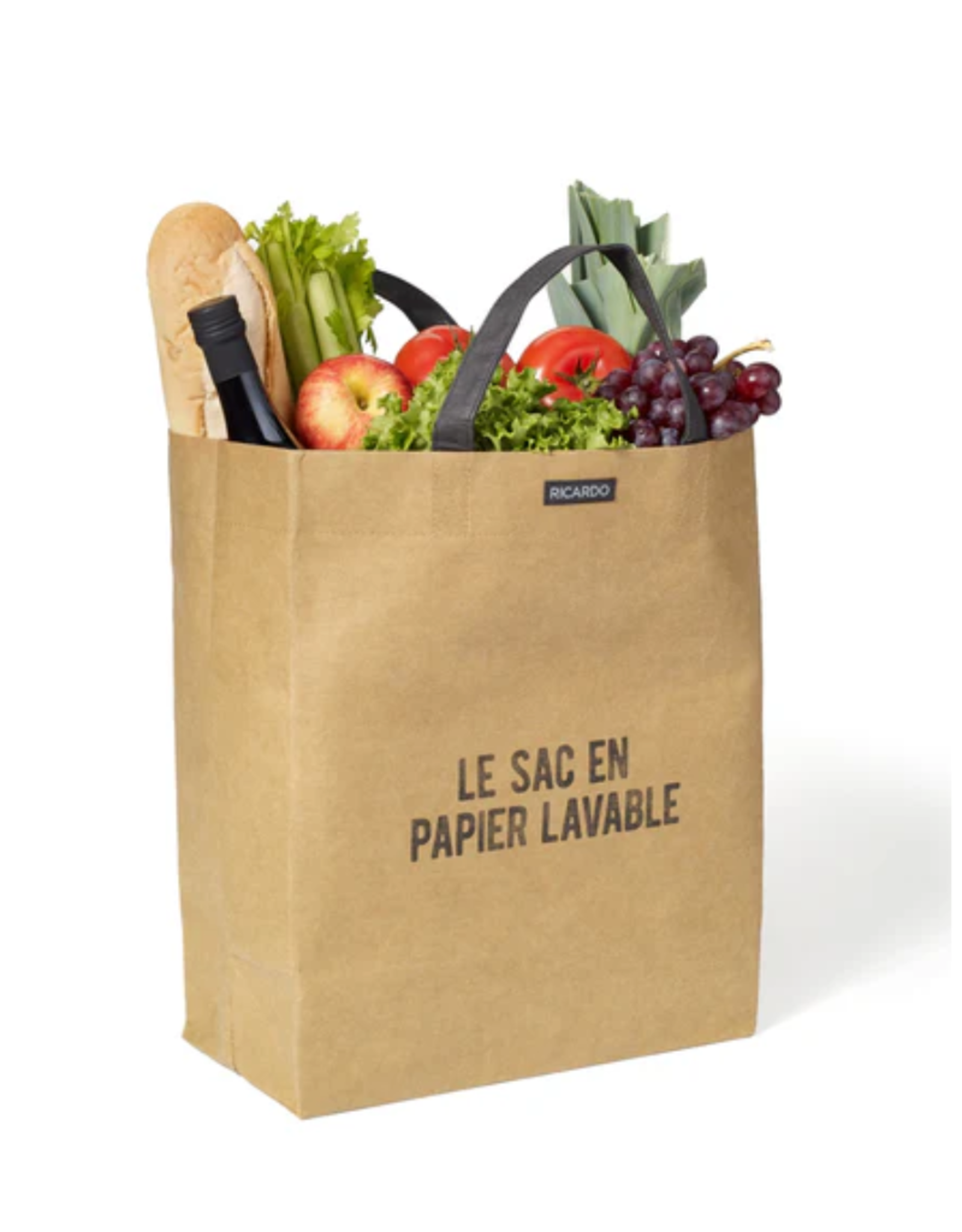 Ricardo Sac en papier lavable pour l'épicerie Ricardo