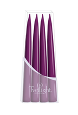 Twilight Paquet de 4 chandelles Danoises coniques 10" Bruyère foncé