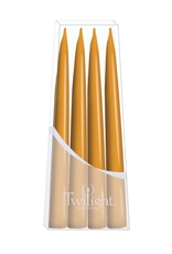 Twilight Paquet de 4 chandelles Danoises coniques 10" miel
