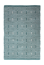 Avocado Decor Tapis Dhurrie Sarcelle