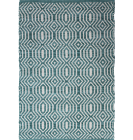 Avocado Decor Tapis Dhurrie Sarcelle